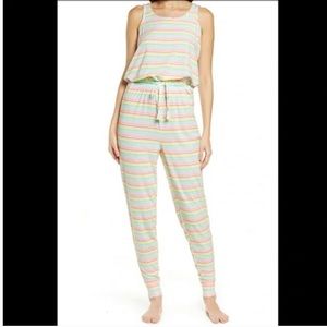 Emerson Road Tank Jumpsuit in Editorial Stripe